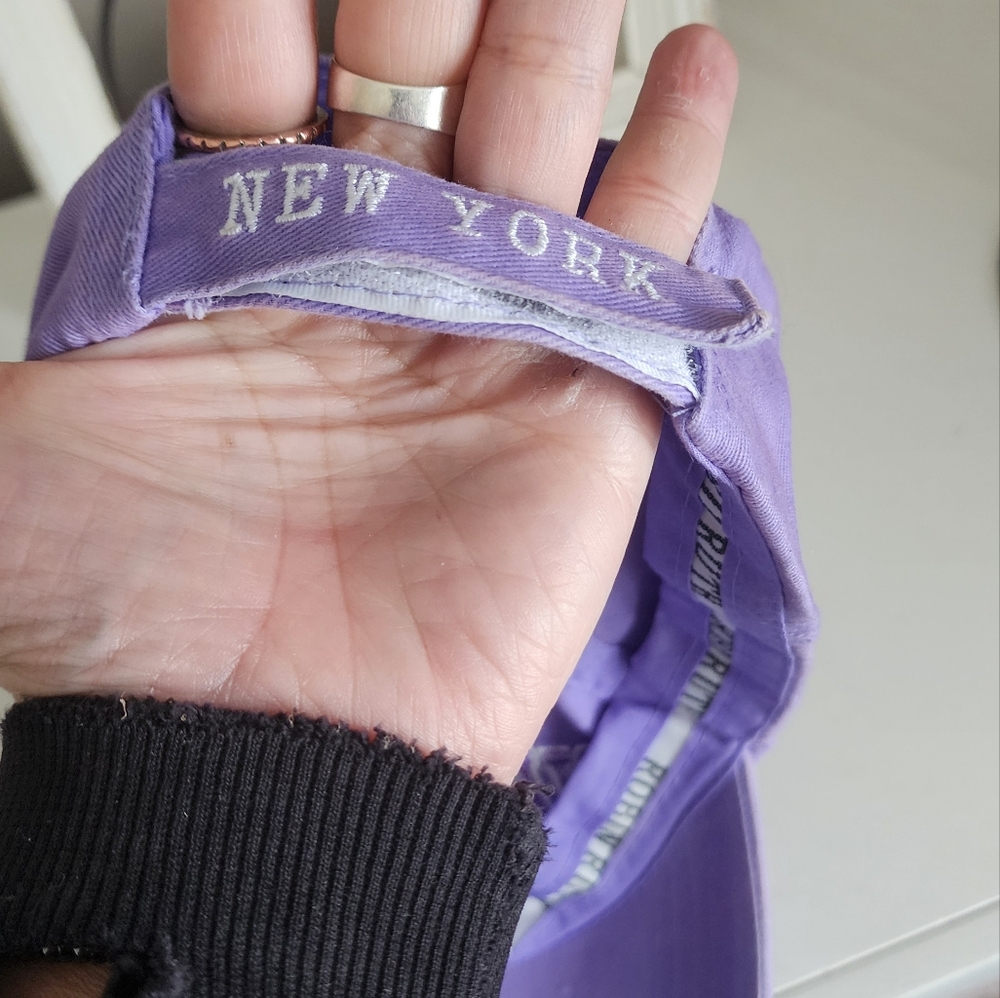 Purple New York Womens Baseball Cap - Picture 2 of 3